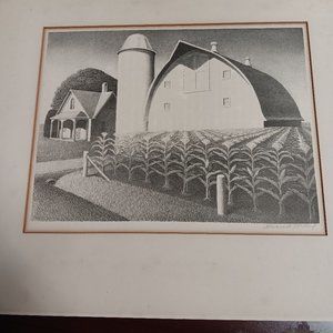 Grant Wood "Fertility" Lithograph